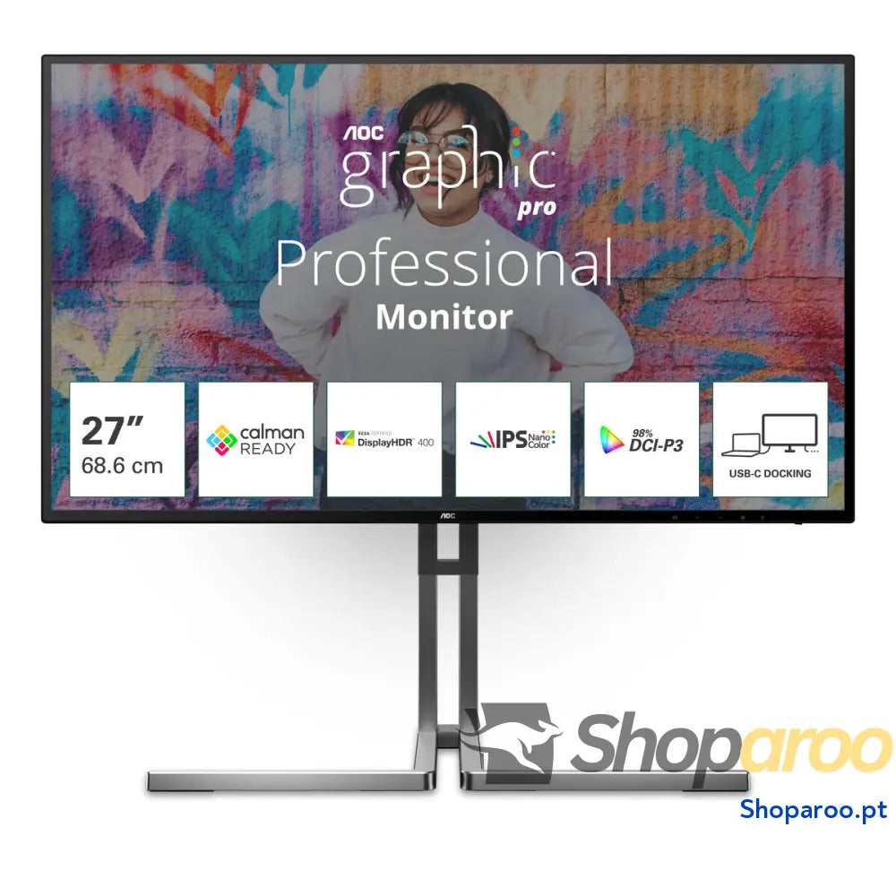 Monitor AOC U27U3CV 4K Ultra HD 27" 60 Hz