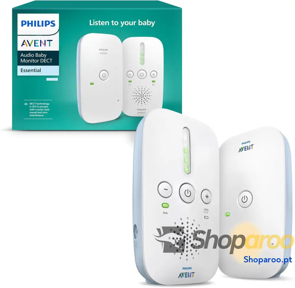Monitor de bebé com áudio DECT bidirecional sem interferências intervalo 330 m 24 horas duração da bateria modo