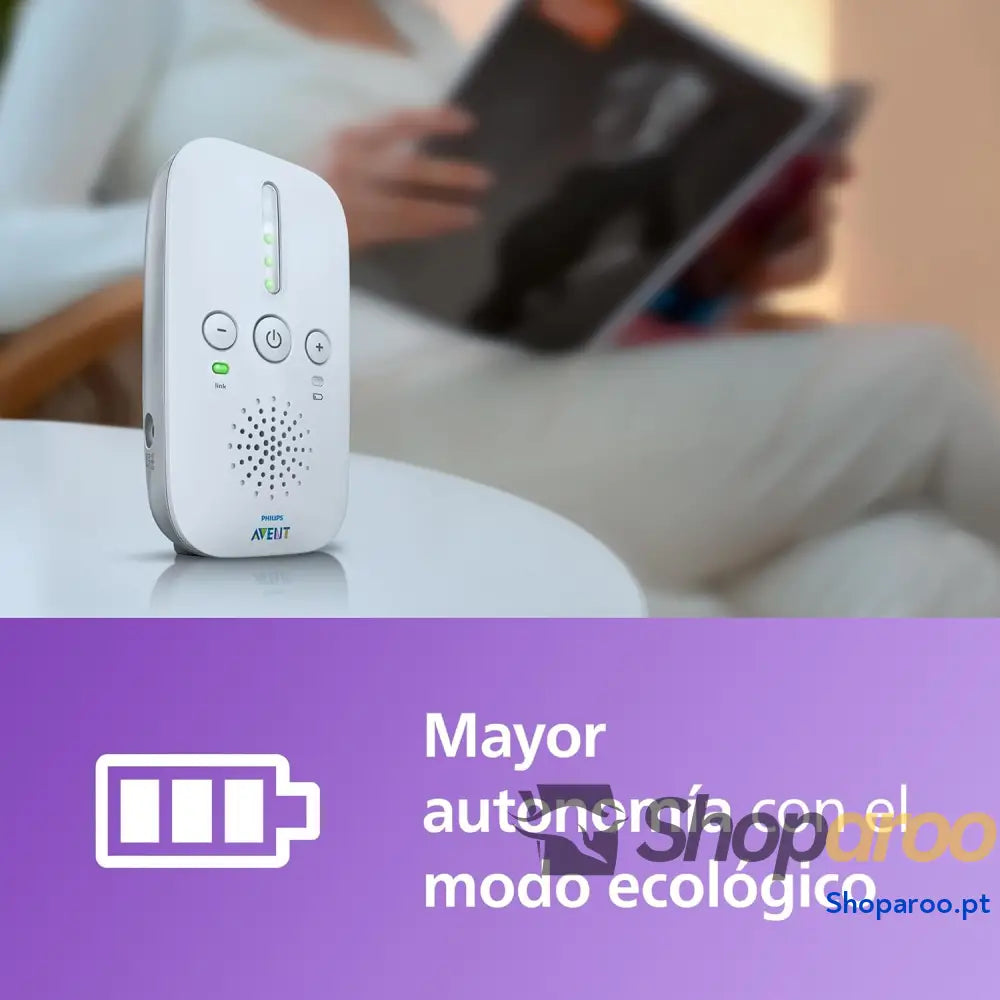 Monitor de bebé com áudio DECT bidirecional sem interferências intervalo 330 m 24 horas duração da bateria modo