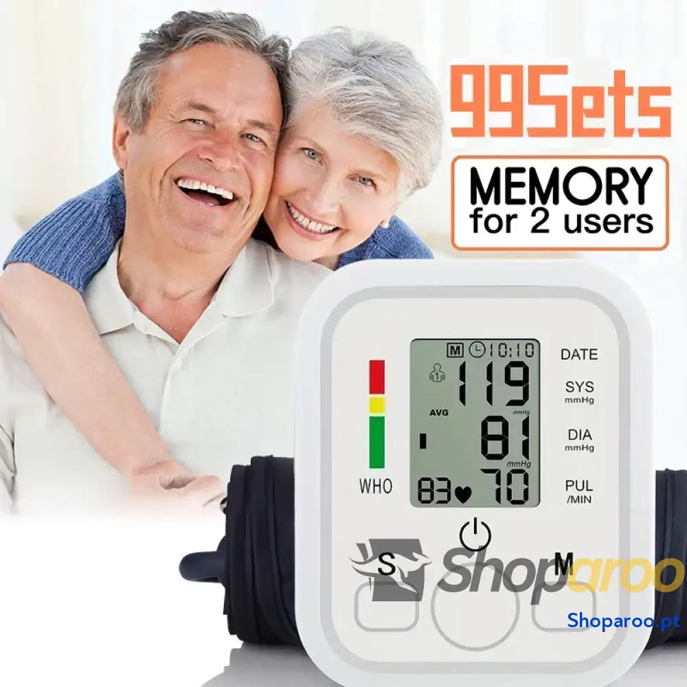 Monitor digital pressão arterial para braço Fireurus armazenamento de dados