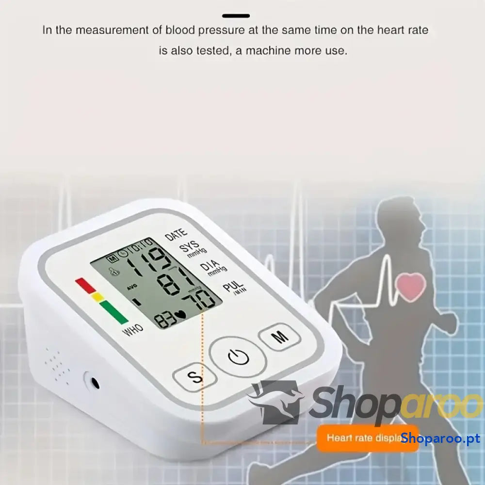 Monitor digital pressão arterial para braço Fireurus armazenamento de dados