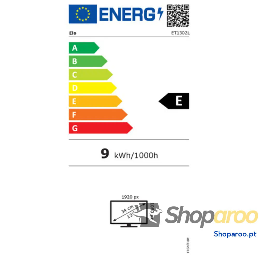 Monitor Elo Touch Systems E683595 Full HD 13,3" 50-60 Hz