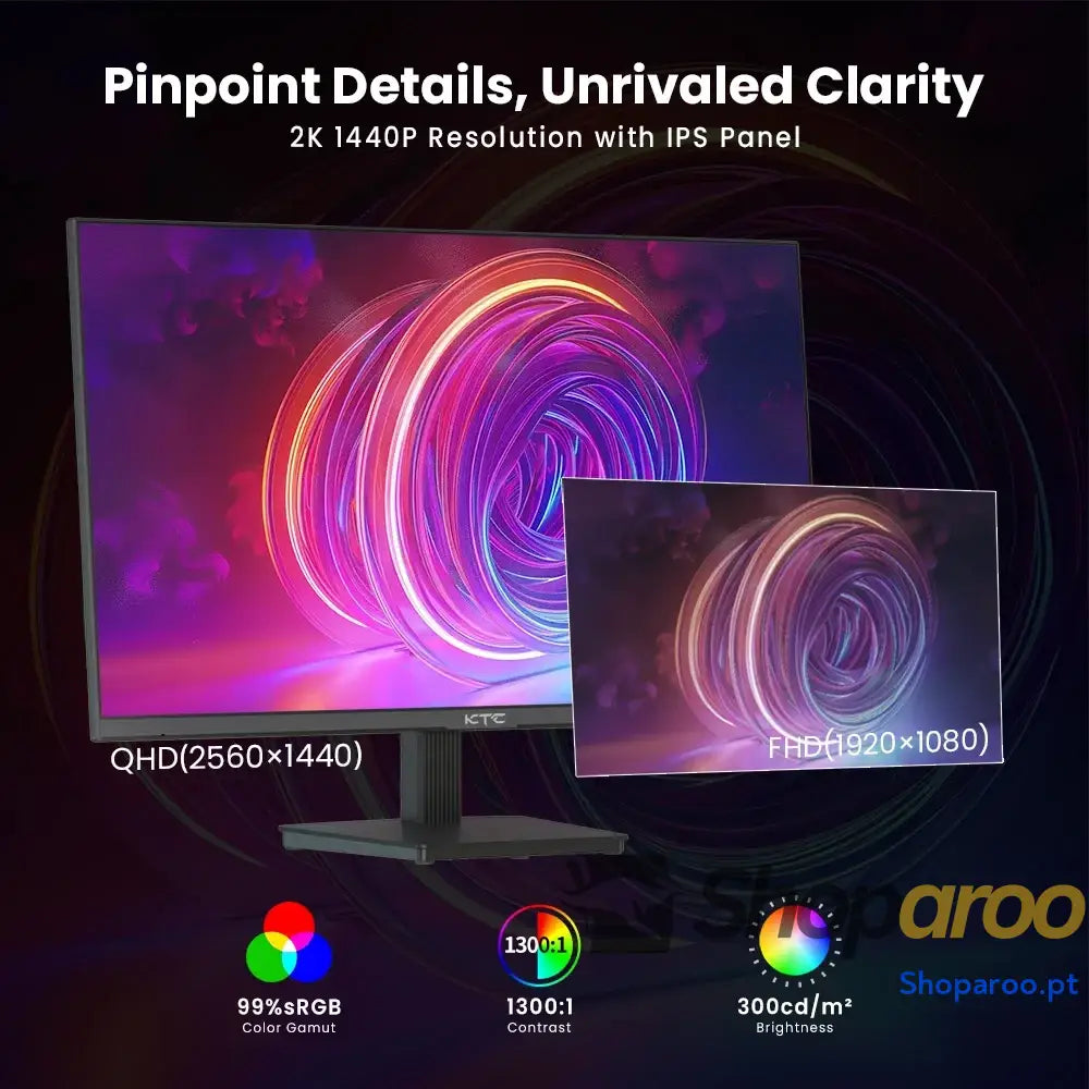 Monitor Gaming KTC H27T27 27 Polegadas IPS 100Hz 1ms 2K HDR10