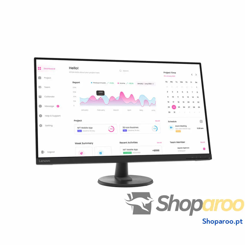 Monitor Lenovo 66FCGAC2EU Full HD 31,5"