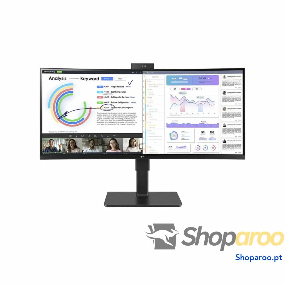 Monitor LG 34BQ77QC-B Wide Quad HD 34" 60 Hz