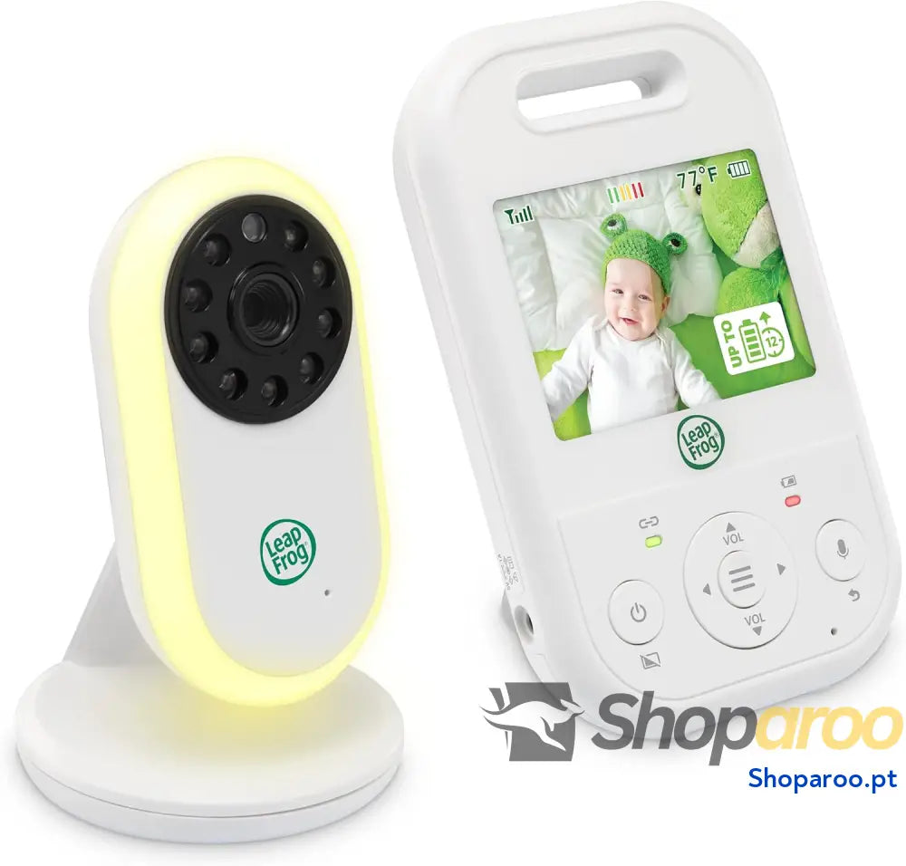 Monitor para bebés LeapFrog LF2423 com câmara luz noturna de vigilância inteligente 2600 mAh ecrã IPS 2,8 polegadas
