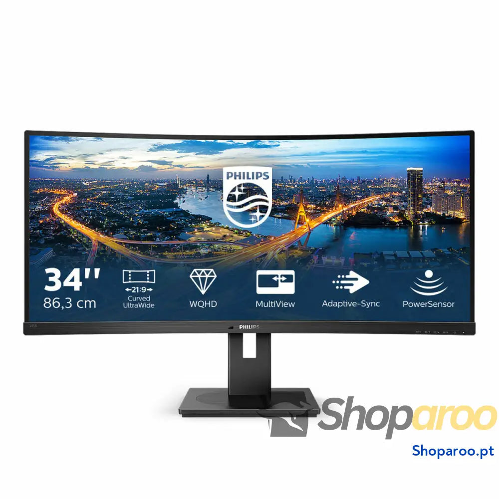 Monitor Philips 345B1C/00 34" LED VA LCD Flicker free 50-60  Hz