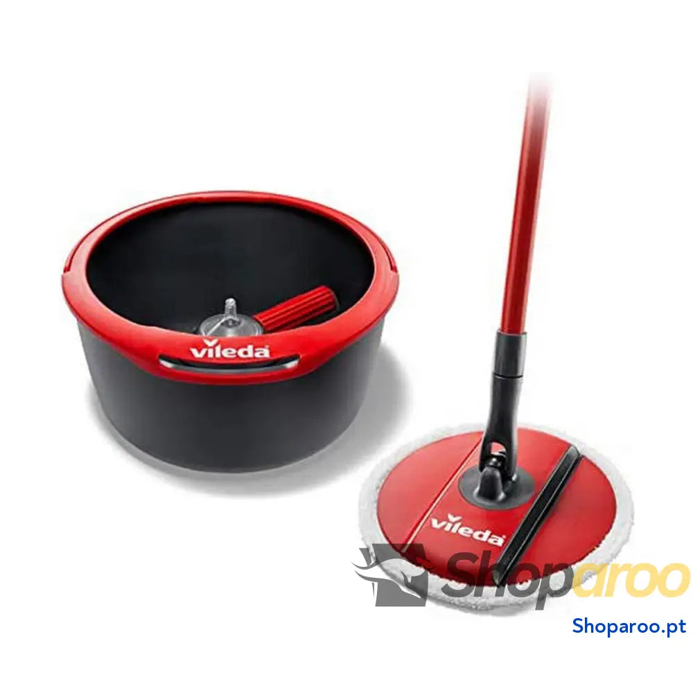 Mop with Bucket Vileda Spin & Clean Giratório Polipropileno
