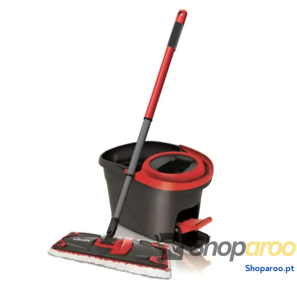 Mop with Bucket Vileda Ultramax Preto Vermelho Plástico Fibra