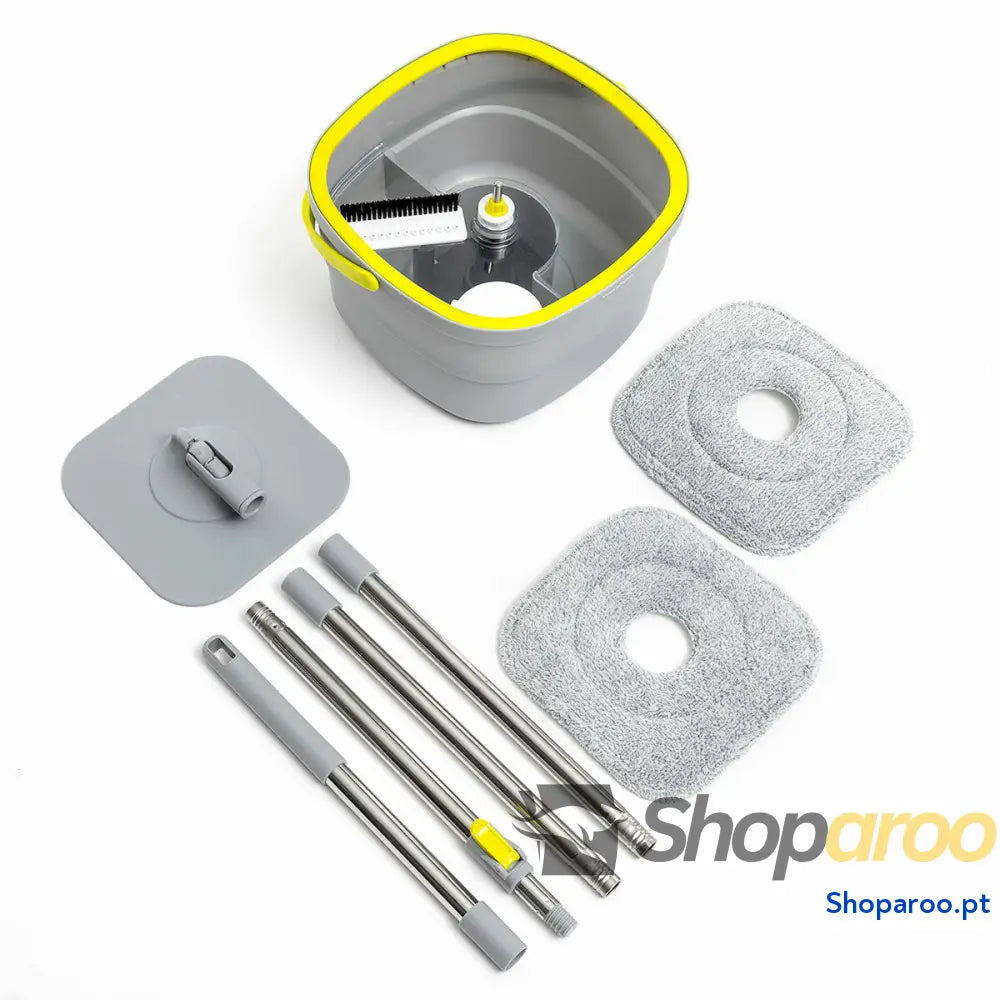 Mopa Giratória com Limpeza Automática e Balde de Separação Selimop InnovaGoods