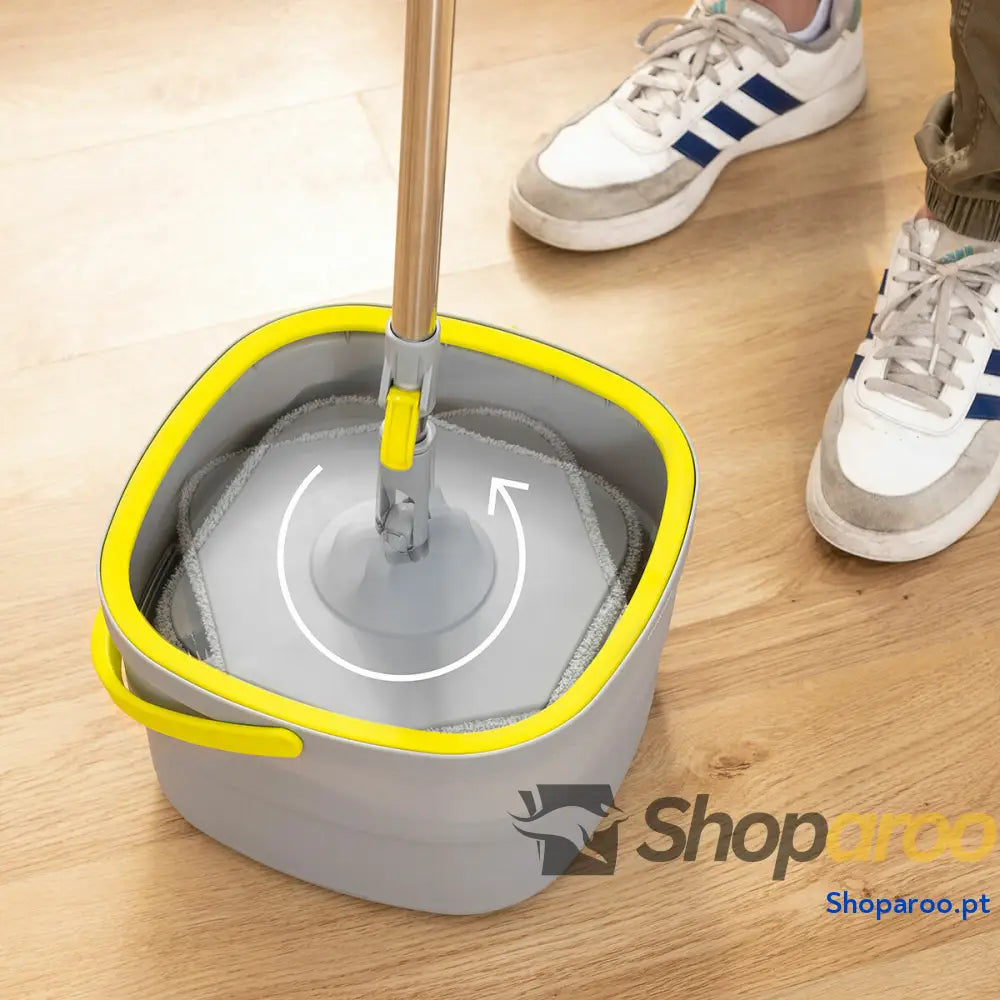 Mopa Giratória com Limpeza Automática e Balde de Separação Selimop InnovaGoods