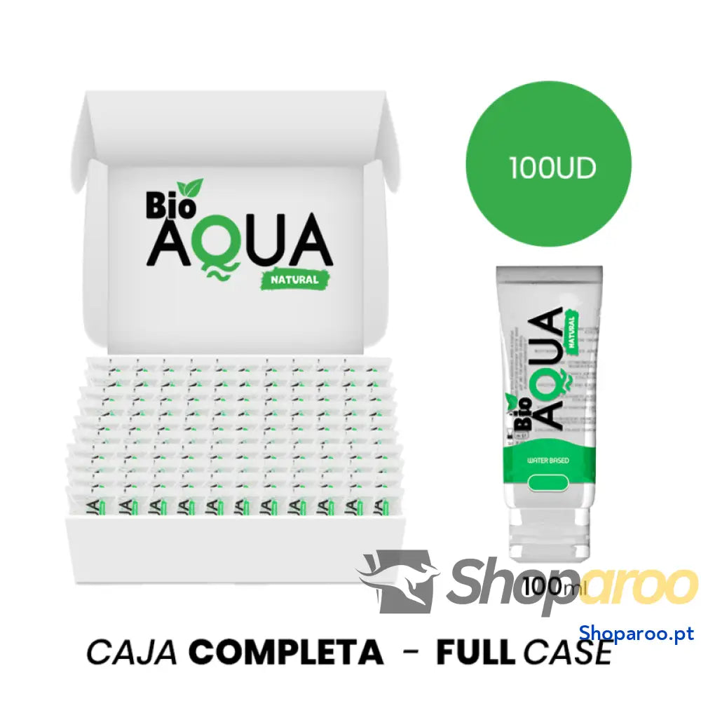 MOQ 100 BIOAQUA LUBRIFICANTE À BASE DE ÁGUA INGREDIENTES NATURAIS ML
