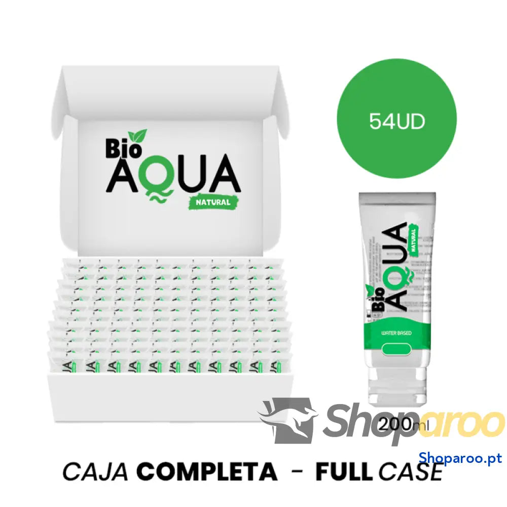 MOQ 54 BIOAQUA LUBRIFICANTE À BASE DE ÁGUA INGREDIENTES NATURAIS 200 ML