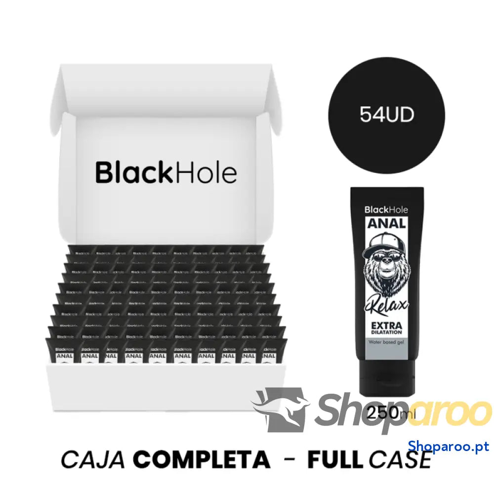 MOQ 54 GEL À BASE DE ÁGUA BLACK HOLE EXTRA DILATAÇÃO 250 ML