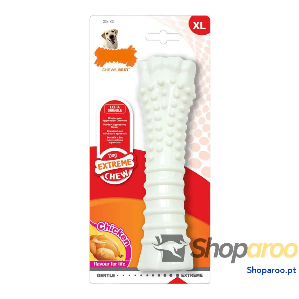 Mordedor para cão Nylabone Dura Chew Texturado Frango Nylon