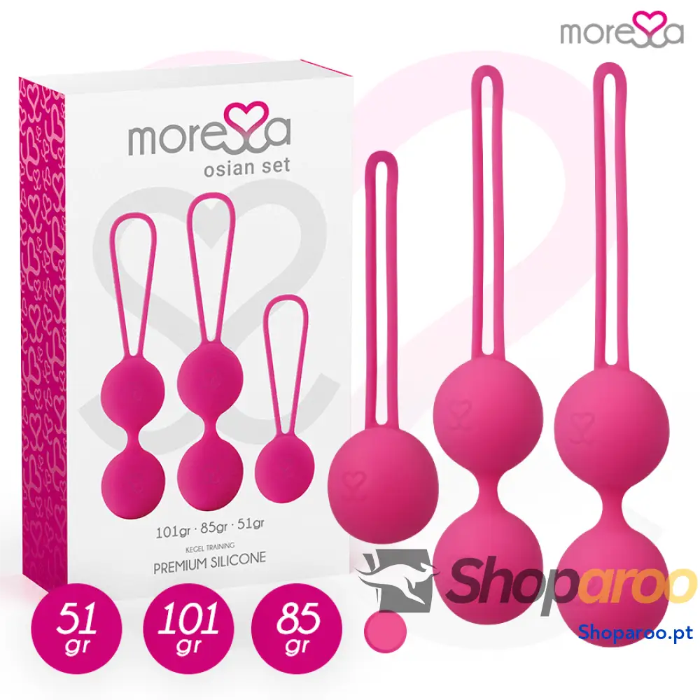 MORESSA CONJUNTO OSIAN PREMIUM SILICONE ROSA (Osian One 51 g | Osian Two 101 | Three 85 g)