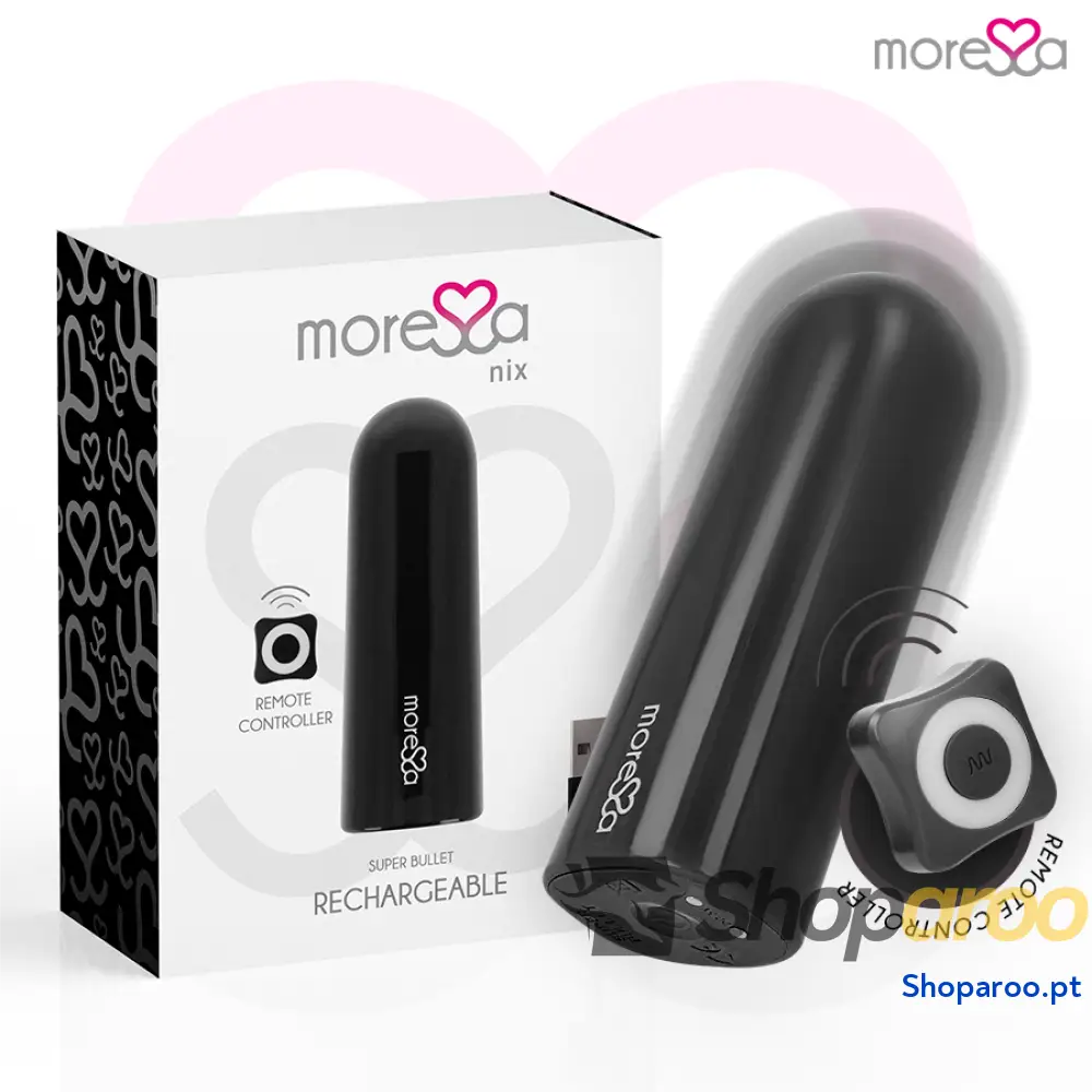 MORESSA - NIX VIBRADOR CONTROLE REMOTO PRETO