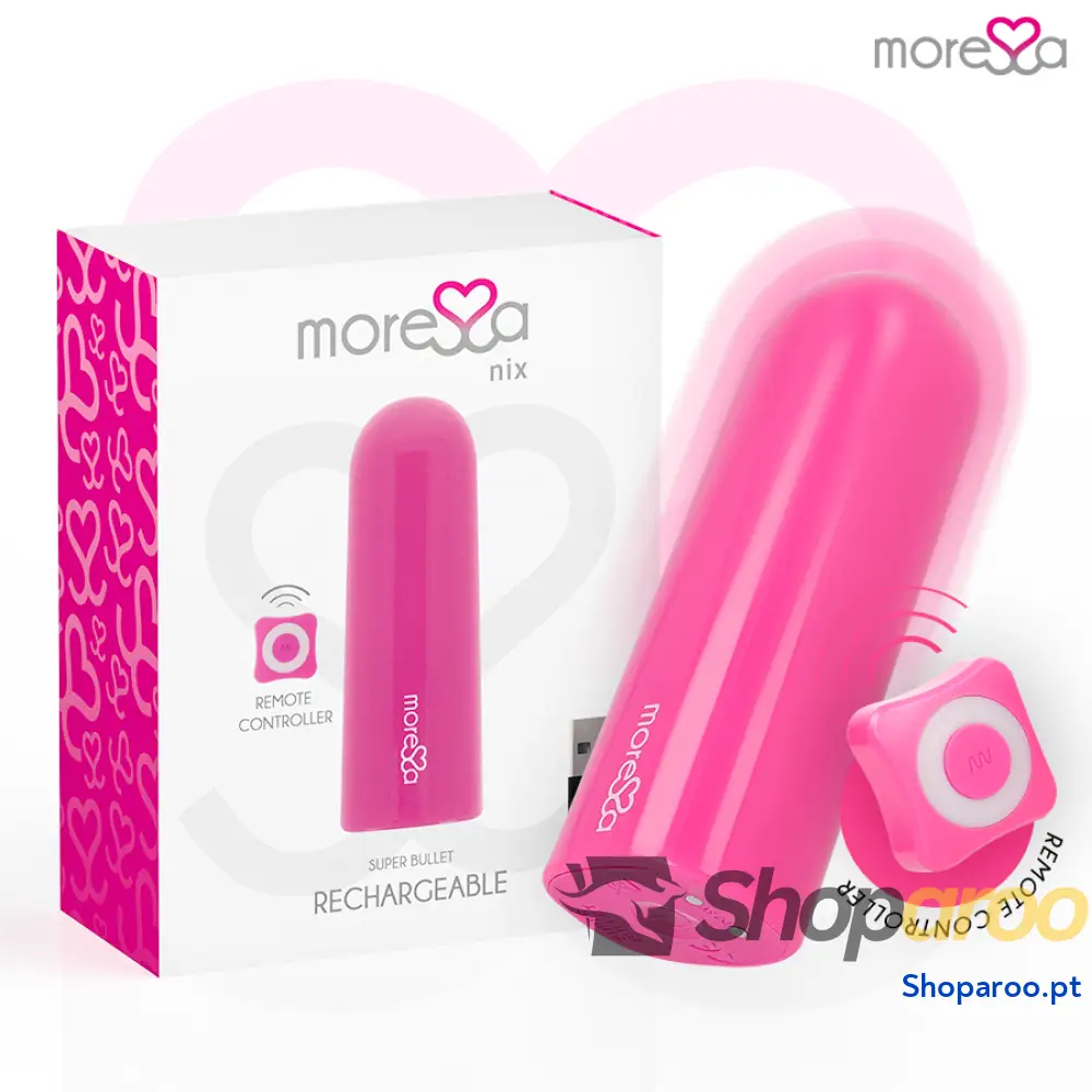 MORESSA - NIX VIBRADOR CONTROLE REMOTO ROSA