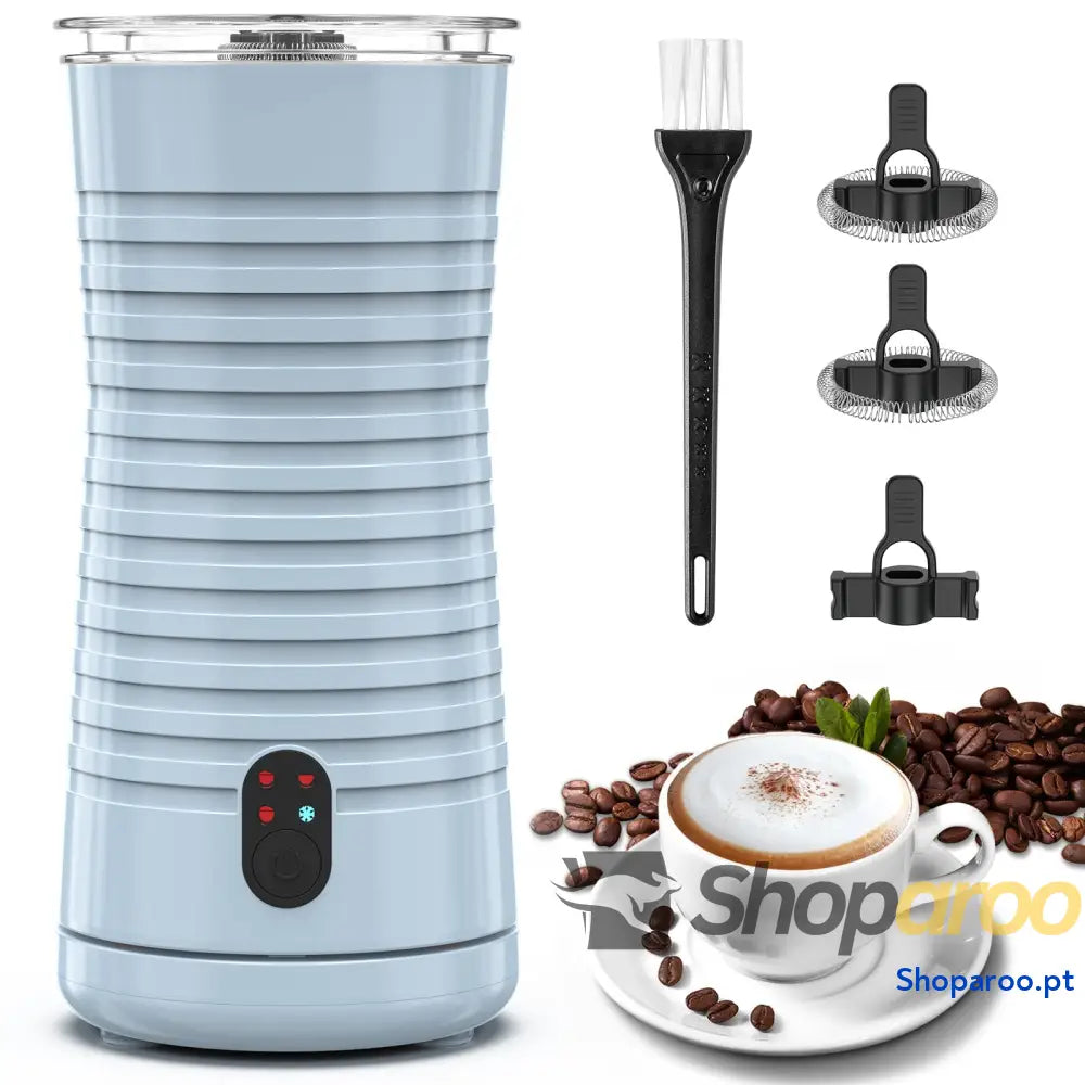 Morpilot Espumador de leite elétrico 4 em 1 aquecedor para café espuma fria e quente com capuchinhos acchiato