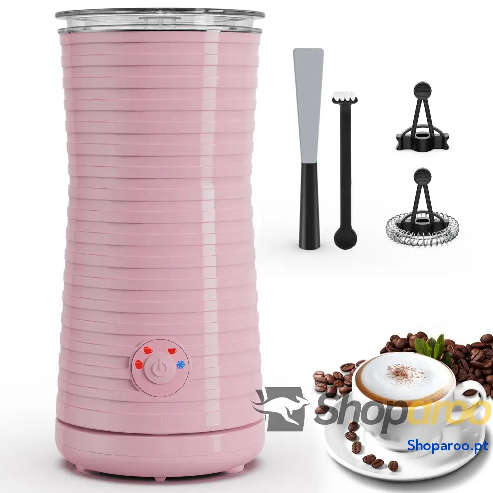 Morpilot Espumador de leite elétrico 4 em 1 aquecedor para café espuma fria e quente com capuchinhos acchiato