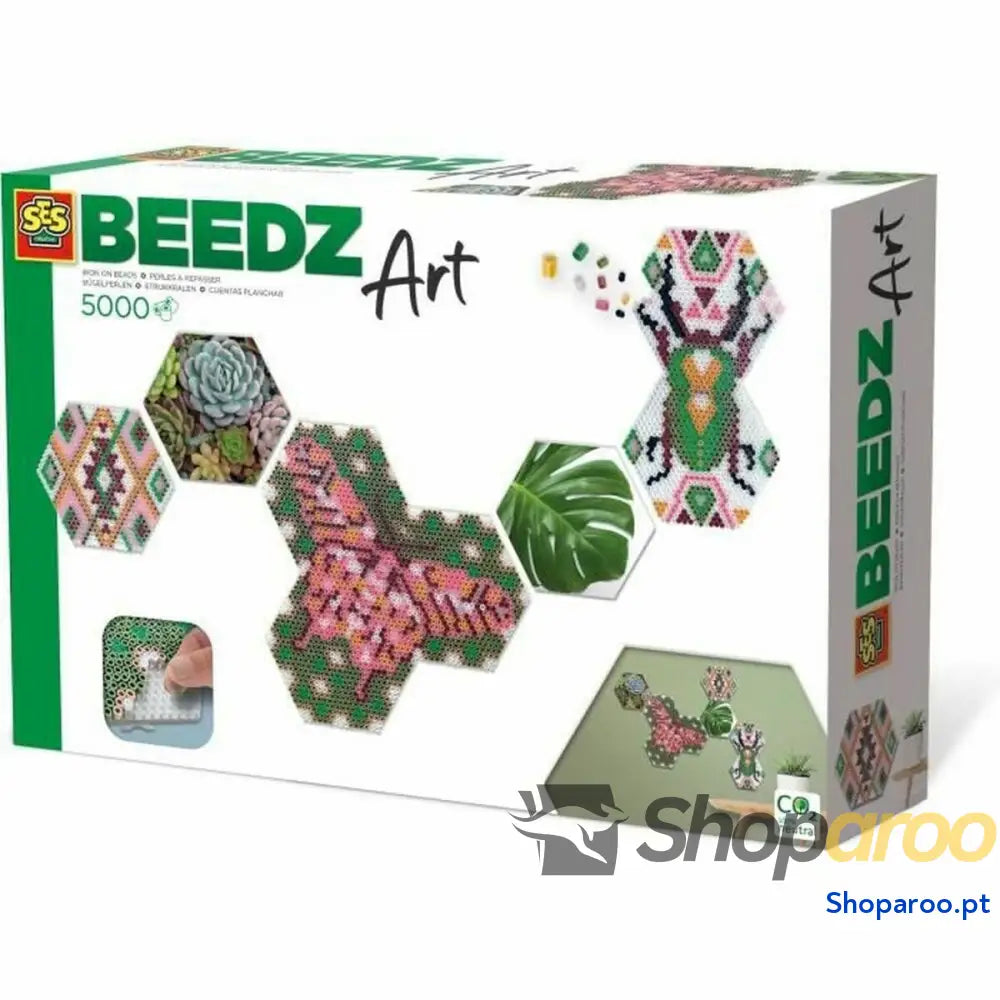 Mosaico SES Creative Beedz Art - Hex tiles Botánica (FR)