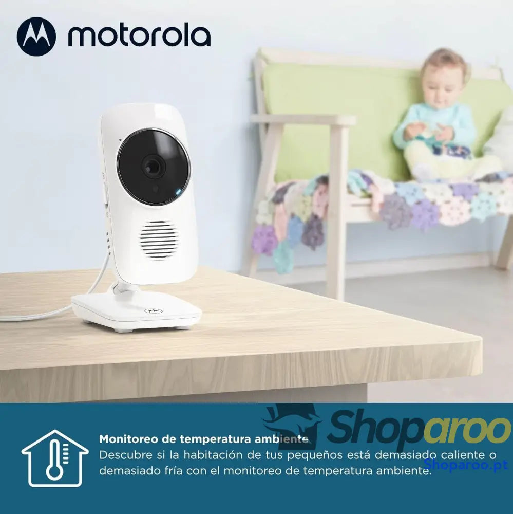 Motorola Nursery VM483 Videomonitores para bebés unidade pais de 2,8 polegadas infravermelhos zoom digital função Talk
