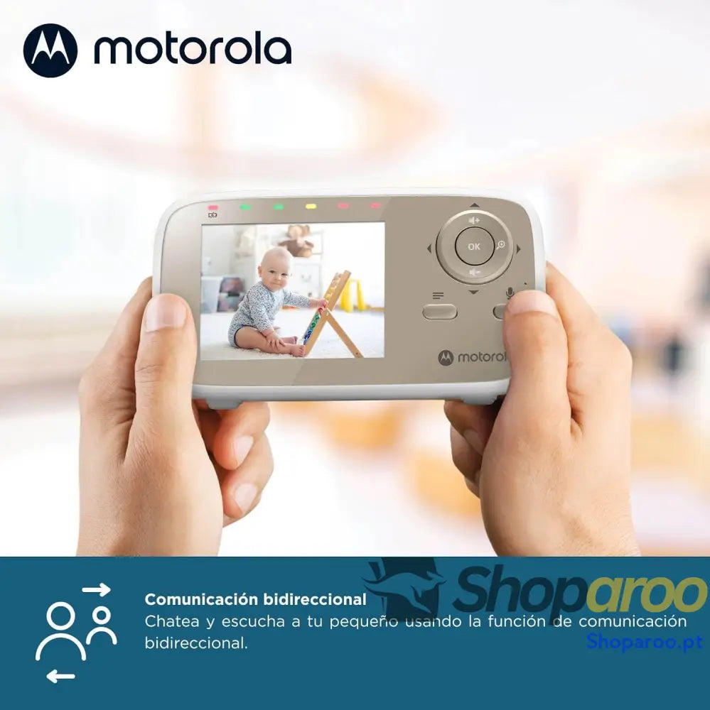 Motorola Nursery VM483 Videomonitores para bebés unidade pais de 2,8 polegadas infravermelhos zoom digital função Talk