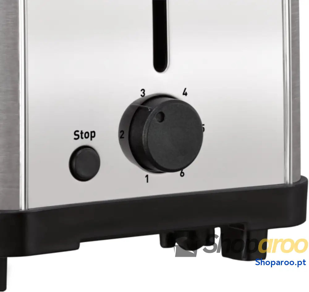 Moulinex Classic LS330D Torradeira de aço inoxidável 2 ranhuras longas e largas 1400 W 6 posições torrada função Stop