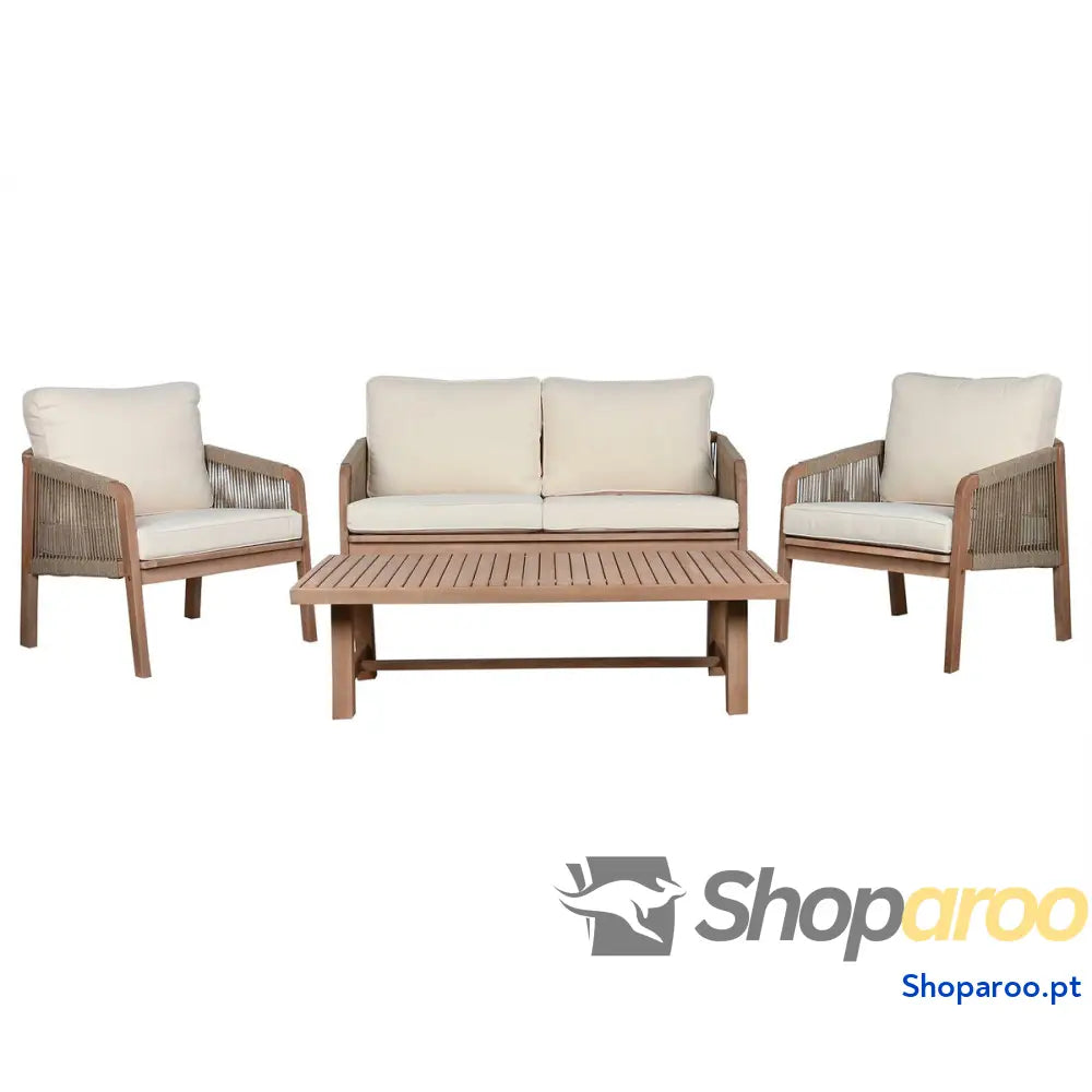Móveis de jardim Home ESPRIT Castanho 138 x 79 x 83 cm 138 x 79 x 65 cm (4 Peças)