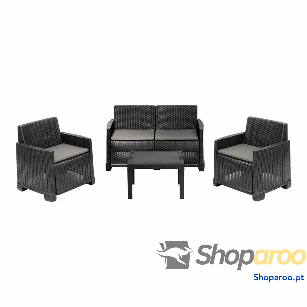 Móveis de jardim IPAE Progarden Iseo isec04ag (4 Peças)