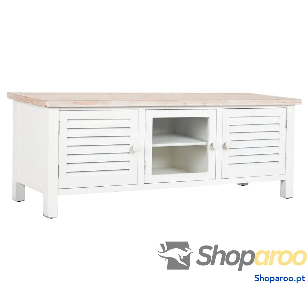 Móvel de TV DKD Home Decor Abeto Branco Madeira MDF 120 x 40 x 45 cm