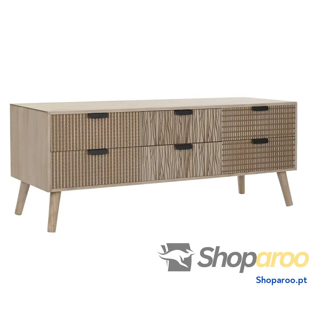 Móvel de TV DKD Home Decor Abeto Castanho Madeira MDF 120 x 40 x 47 cm
