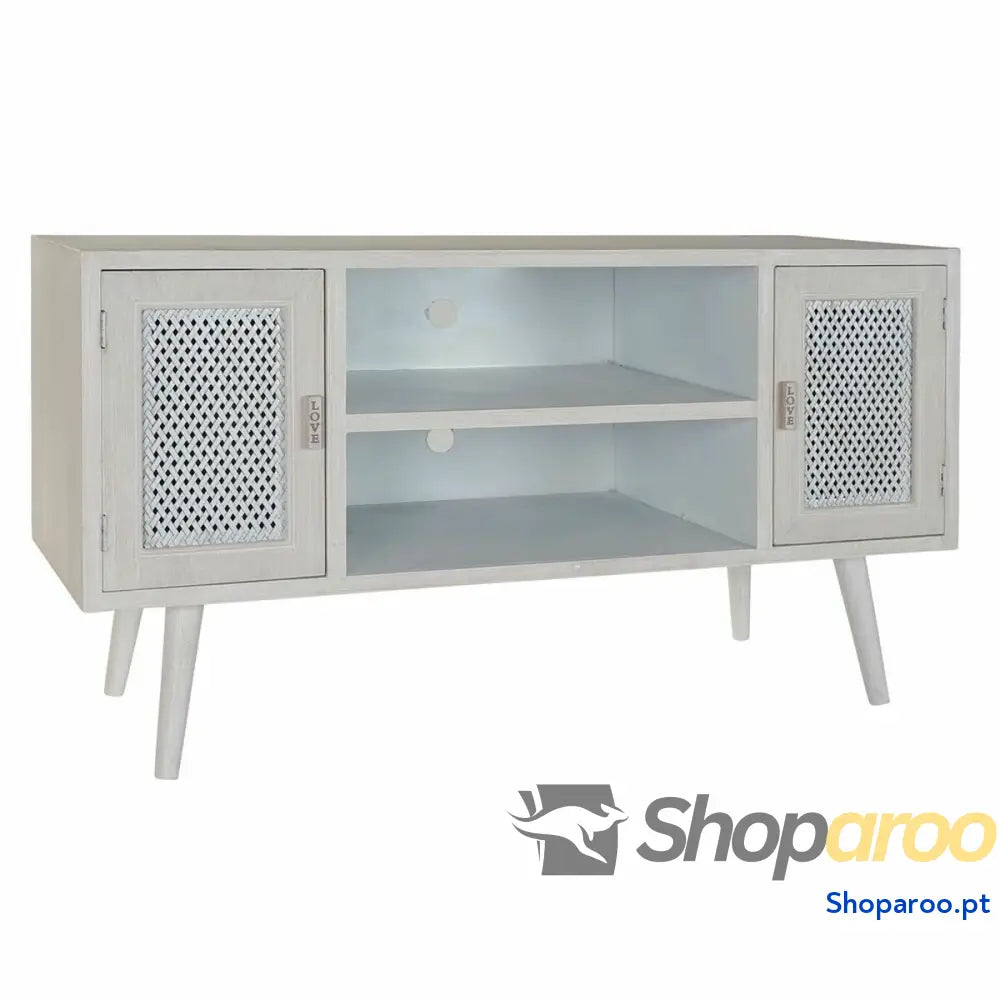 Móvel de TV DKD Home Decor Branco Madeira MDF (110 x 61 x 41 cm)