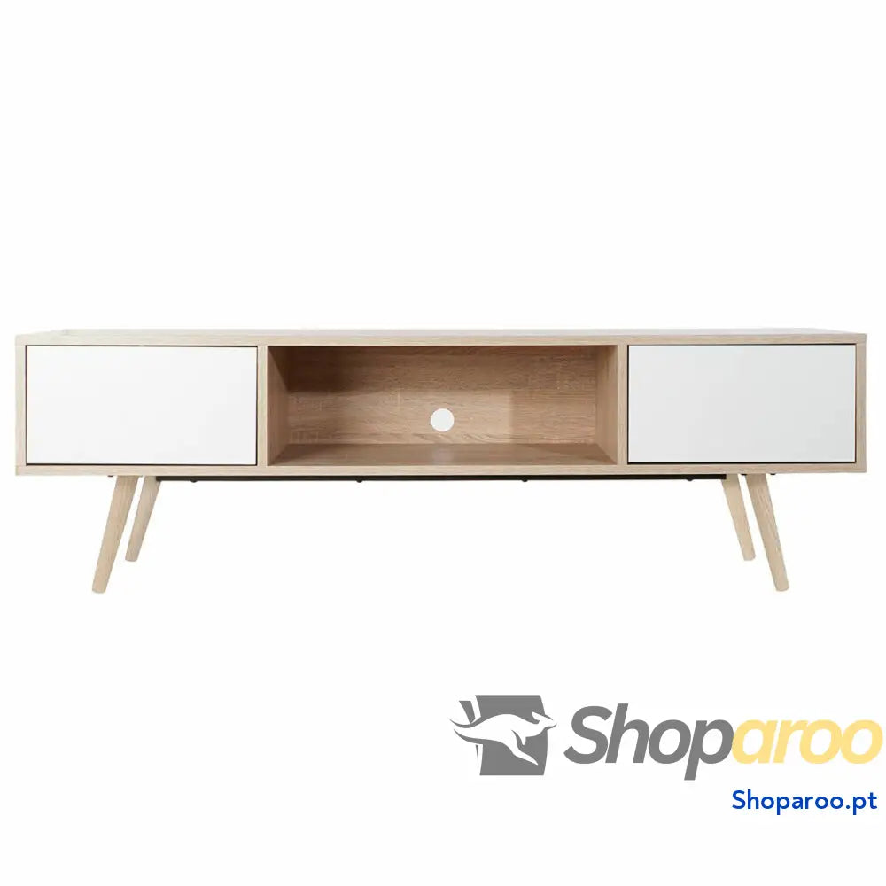 Móvel de TV DKD Home Decor Branco Metal Madeira MDF (160 x 40 x 50 cm)