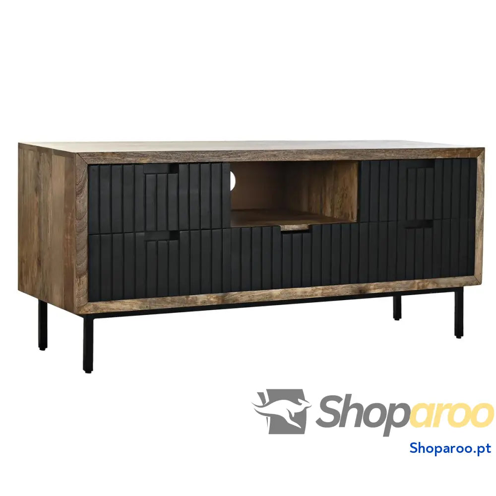 Móvel de TV DKD Home Decor Metal Madeira de mangueira (125 x 40 x 55 cm)