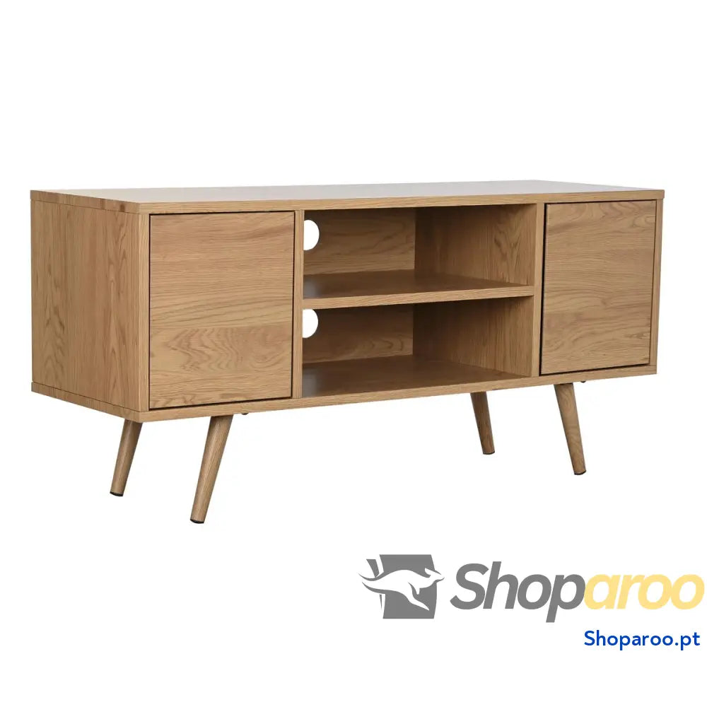Móvel de TV DKD Home Decor Natural Metal Madeira MDF 120 x 40 x 57 cm