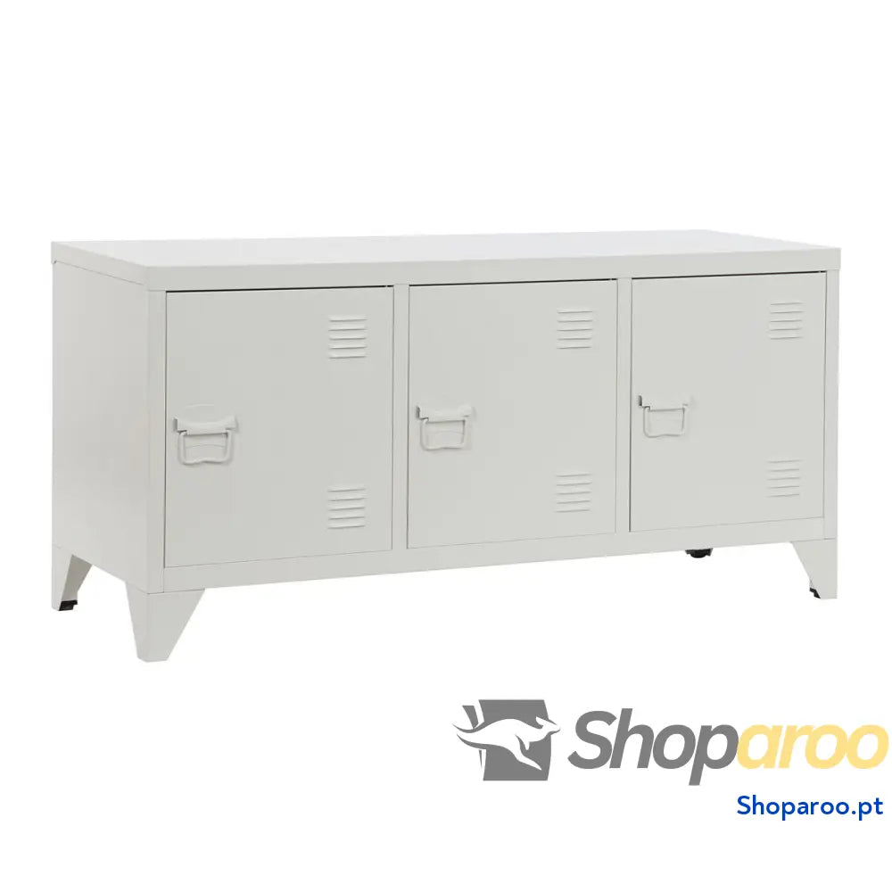 Móvel de TV Home ESPRIT Branco Metal 120 x 40 x 58 cm