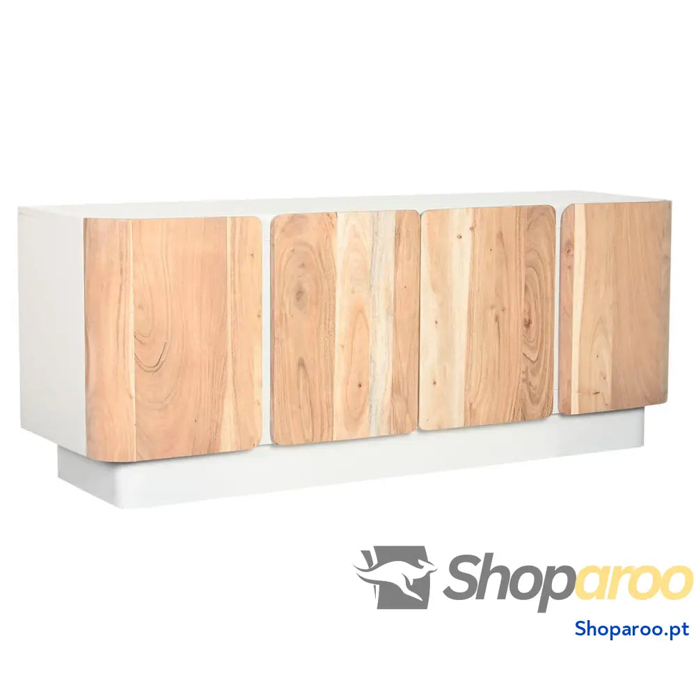 Móvel de TV Home ESPRIT Branco Natural 140 x 40 x 55 cm