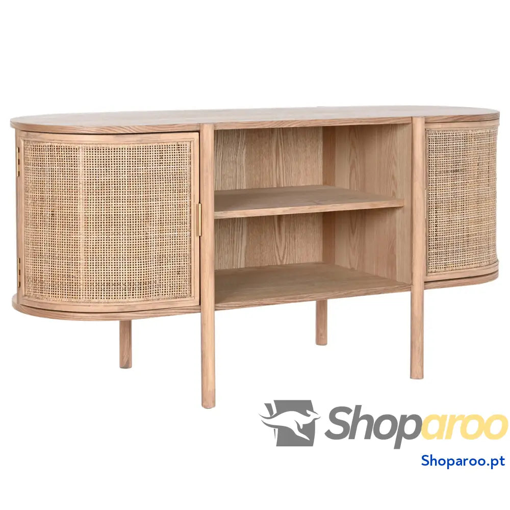 Móvel de TV Home ESPRIT Natural Madeira da borracha 120 x 43,5 x 60 cm