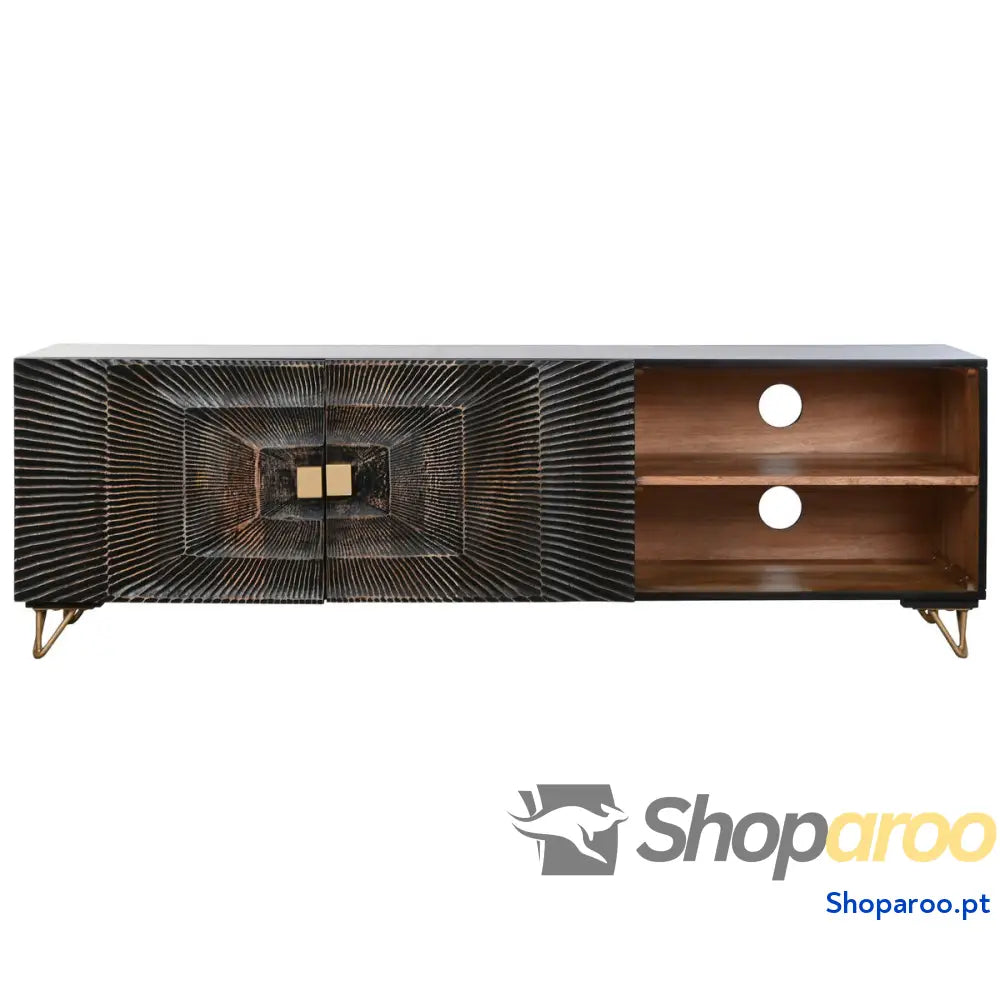 Móvel de TV Home ESPRIT Preto 160 x 40 x 50 cm