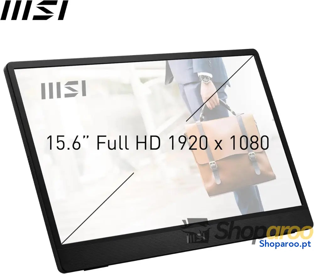 MSI Pro MP161 E2U Monitor portátil Full HD de 15,6’’ Panel IPS 1920 x 1080 60 Hz Pantalla Agradable a la Vista (PC