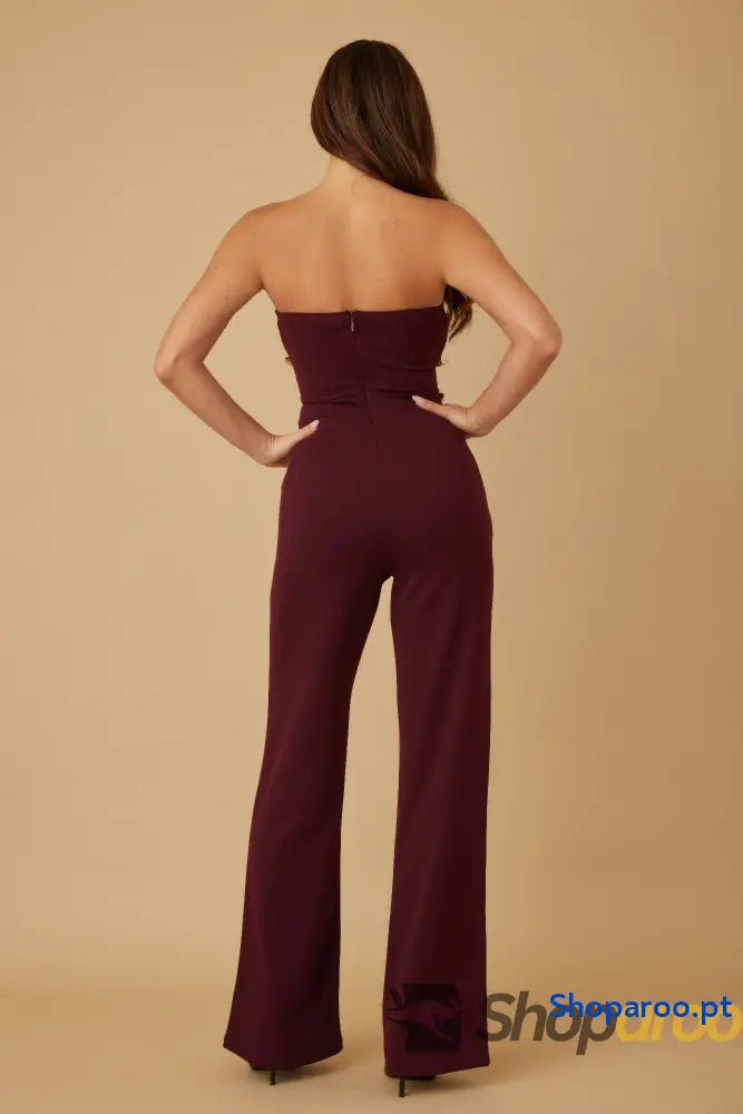 Multi Flat Mirror Stone Jumpsuit