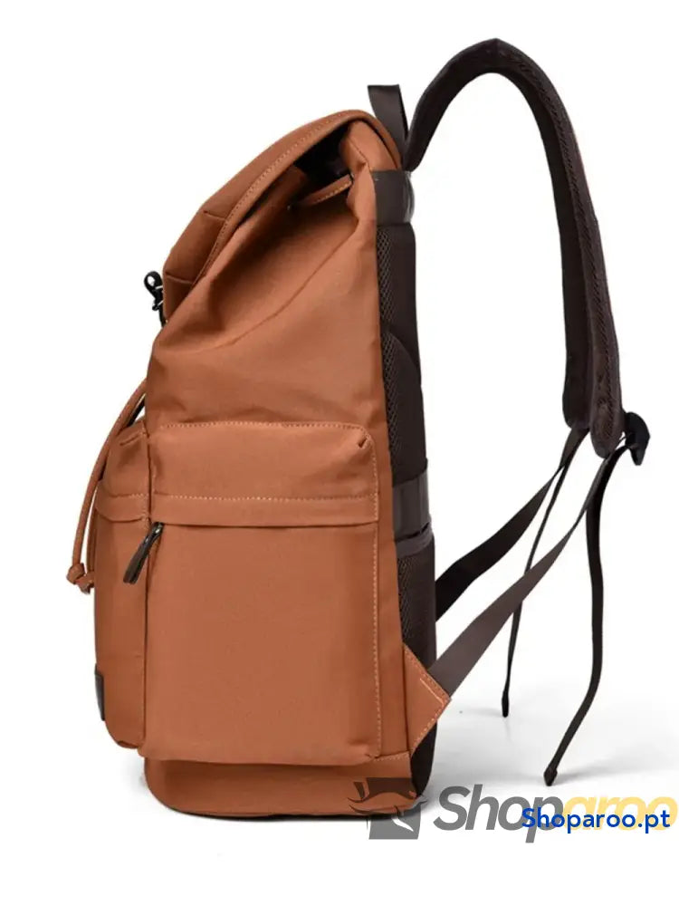 Multi Pockets Adjustable Strap Canvas Backpack Bag