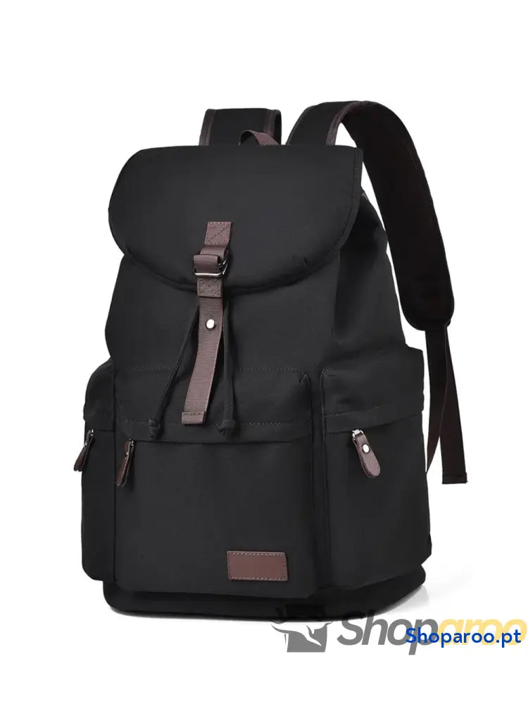 Multi Pockets Adjustable Strap Canvas Backpack Bag
