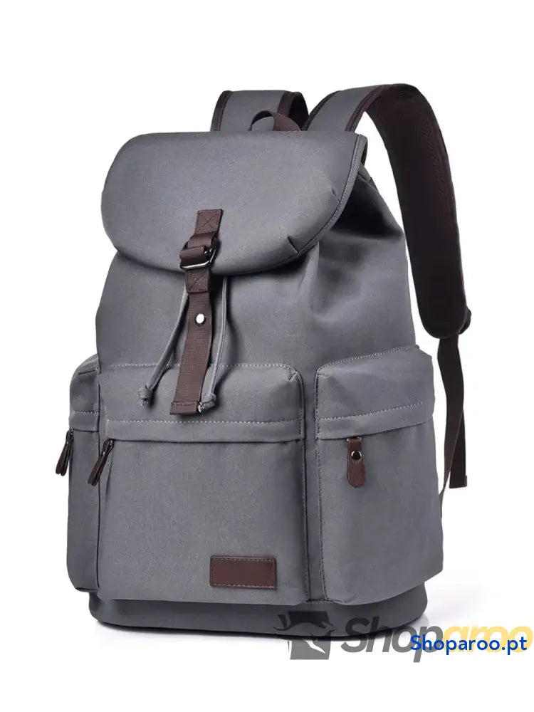 Multi Pockets Adjustable Strap Canvas Backpack Bag