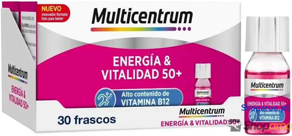 Multicentrum Energia 50+ líquido com vitamina B12 para metabolismo energético normal