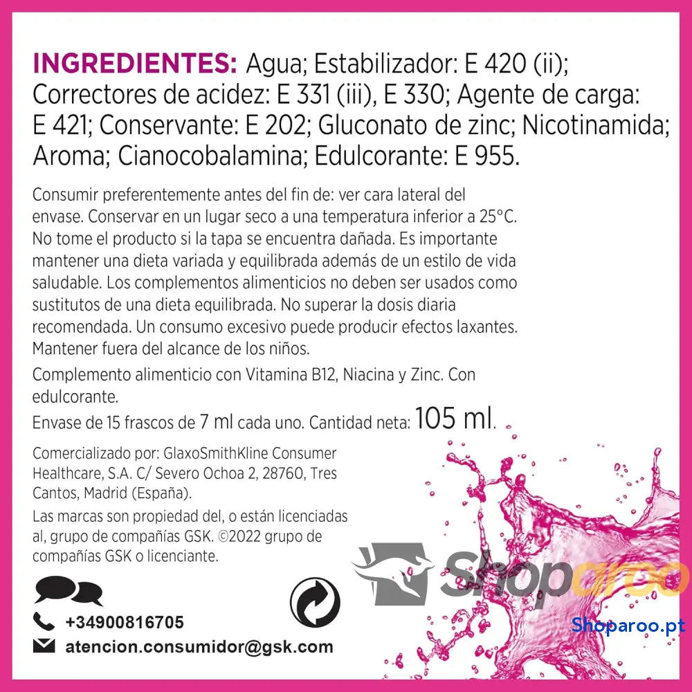 Multicentrum Energia 50+ líquido com vitamina B12 para metabolismo energético normal