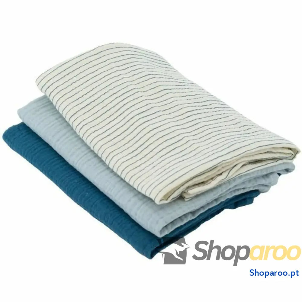 Musselina Domiva Azul Resistente 3 Peças (3 Unidades)