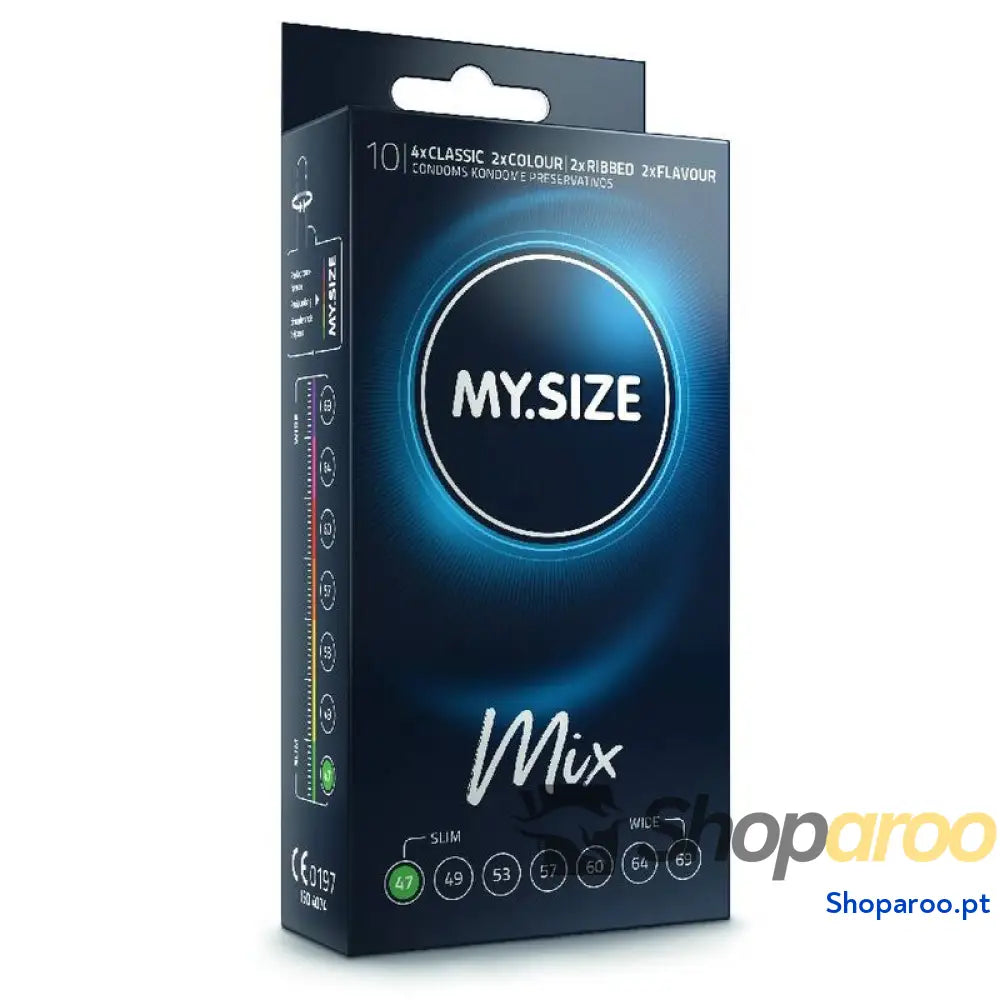 MY SIZE - MIX PRESERVATIVOS 47 MM 10 UNIDADES