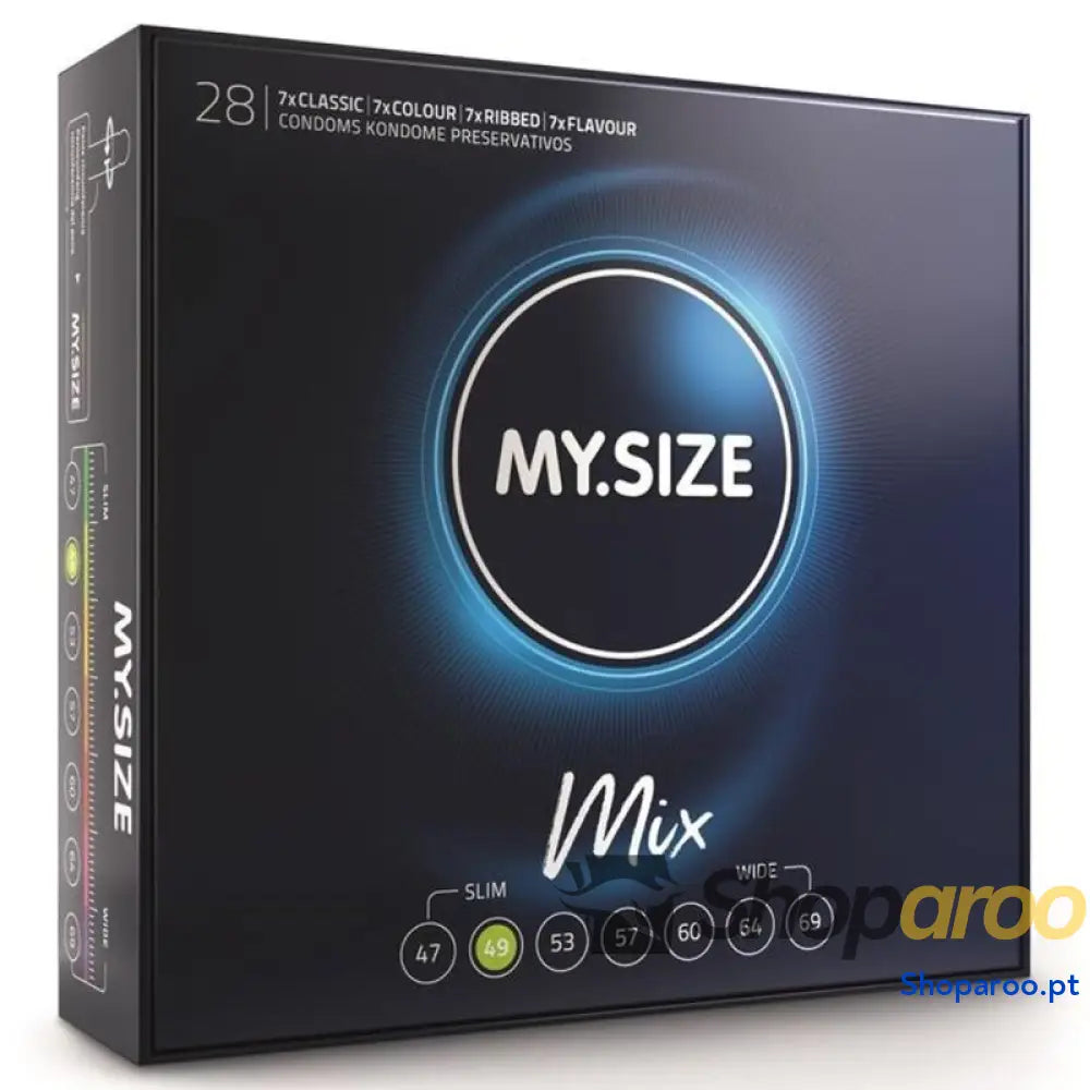 MY SIZE - MIX PRESERVATIVOS 49 MM 28 UNIDADES